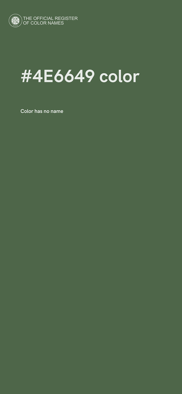 #4E6649 color image