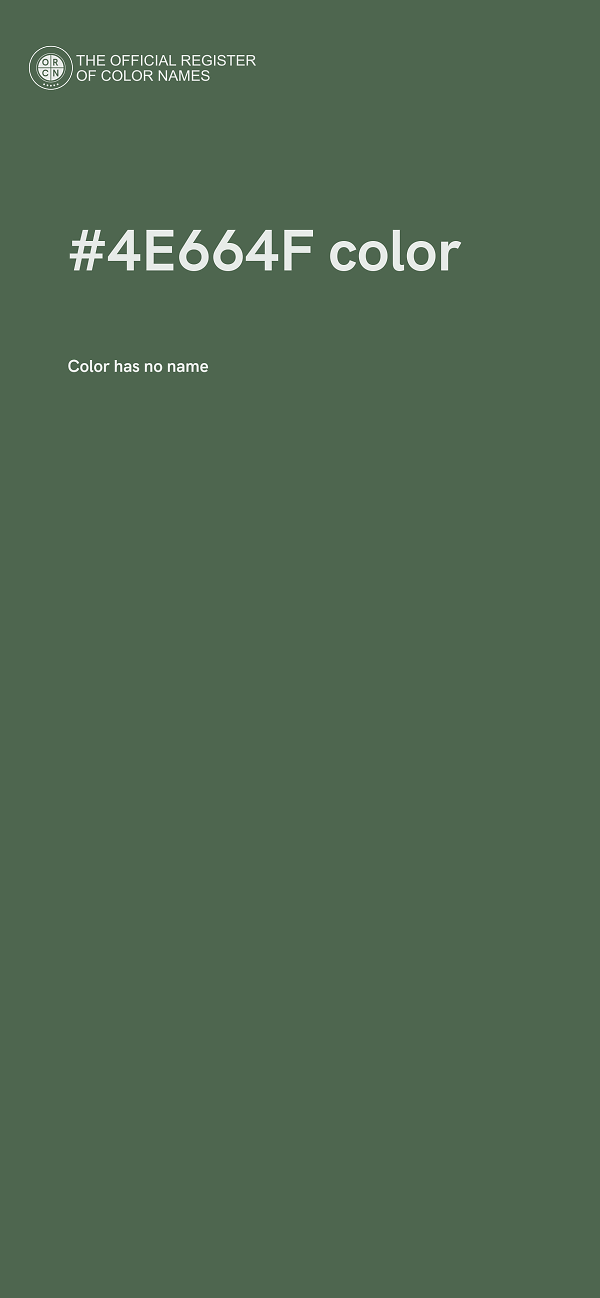 #4E664F color image