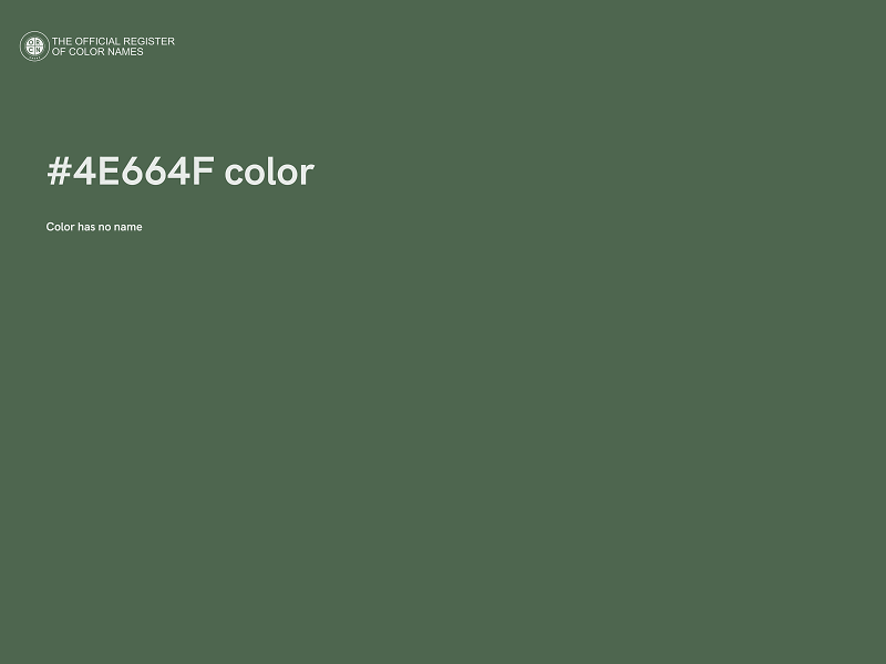 #4E664F color image
