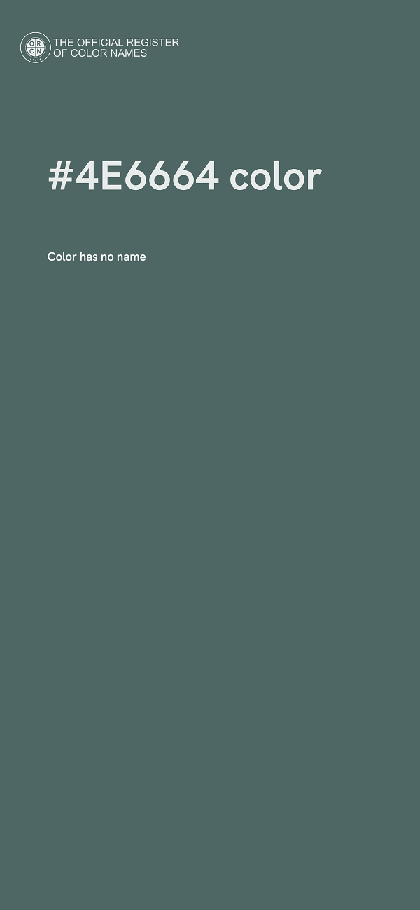 #4E6664 color image