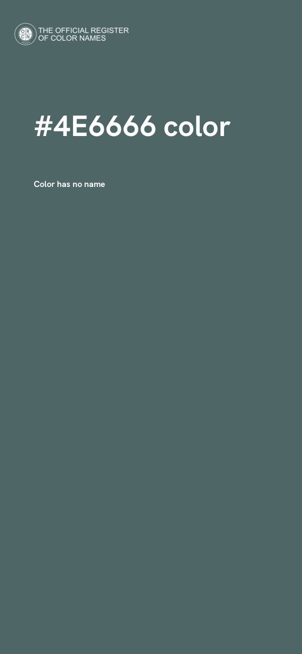 #4E6666 color image