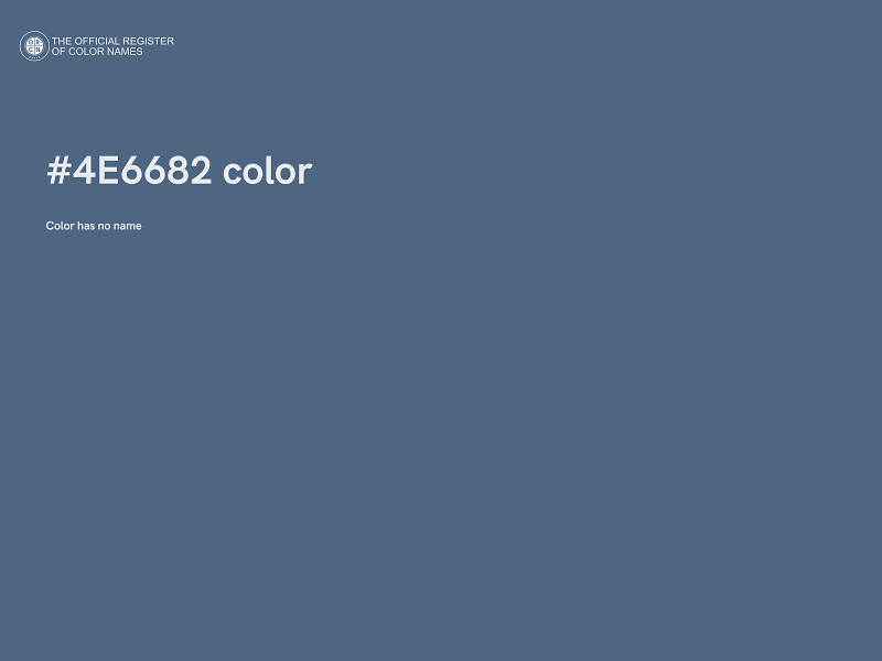 #4E6682 color image