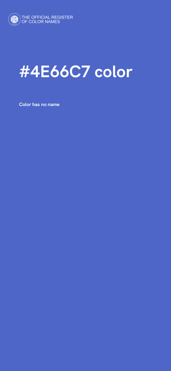 #4E66C7 color image