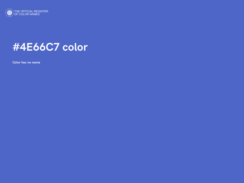 #4E66C7 color image