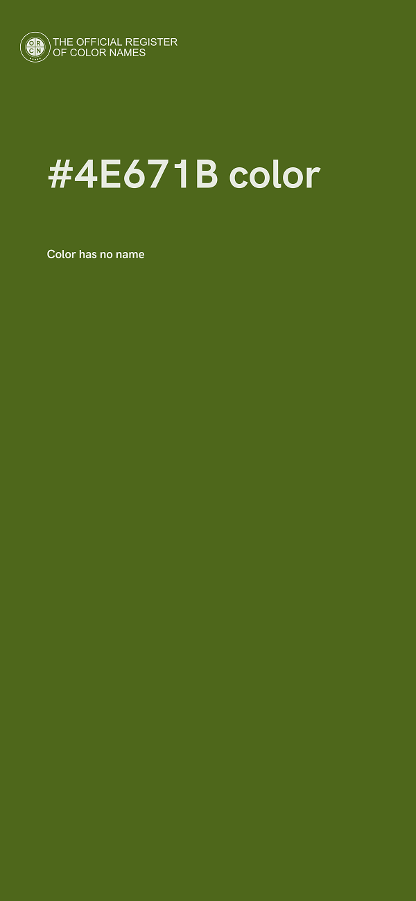 #4E671B color image