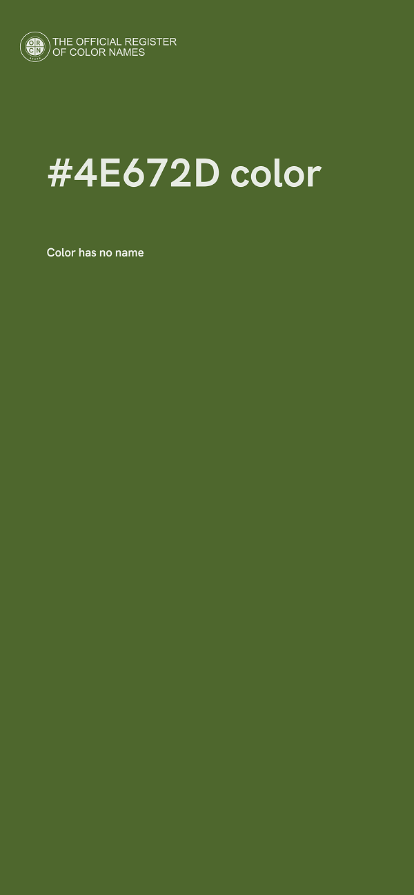 #4E672D color image