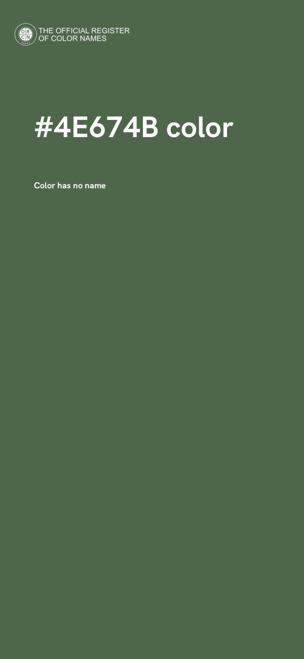 #4E674B color image