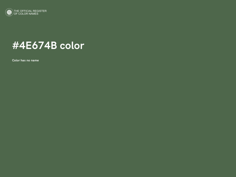 #4E674B color image