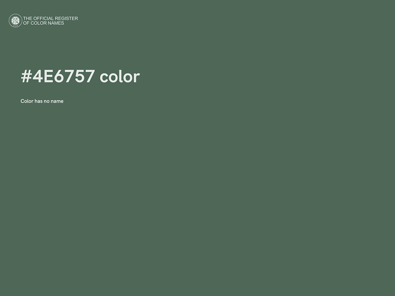 #4E6757 color image