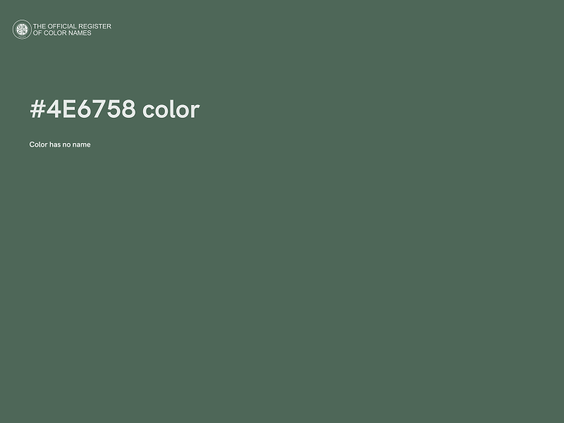 #4E6758 color image