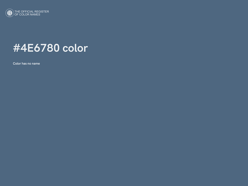 #4E6780 color image