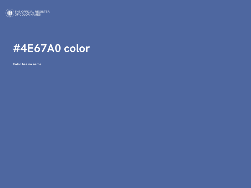 #4E67A0 color image