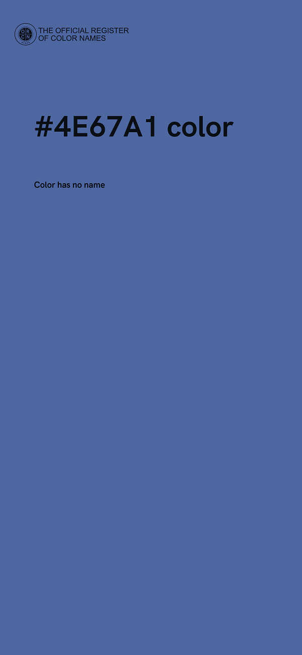 #4E67A1 color image