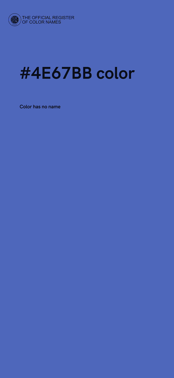 #4E67BB color image