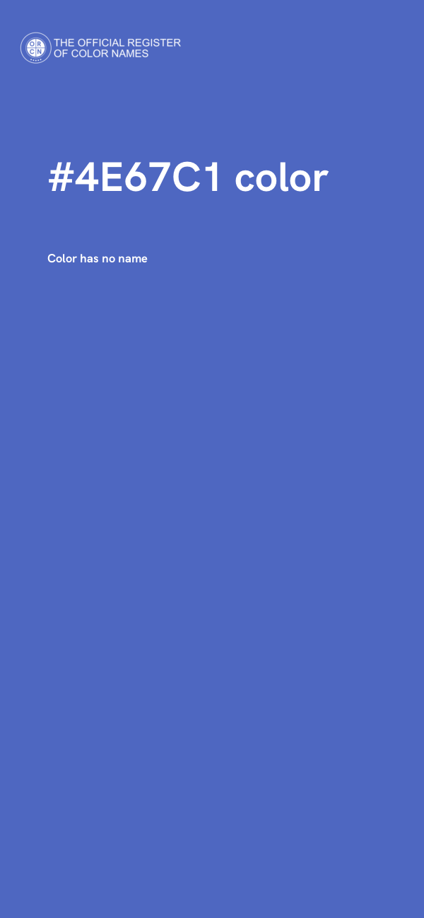 #4E67C1 color image