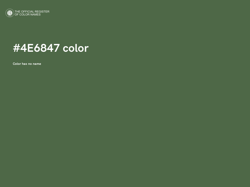 #4E6847 color image