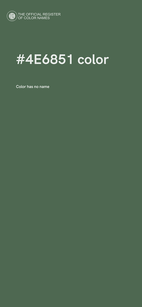#4E6851 color image