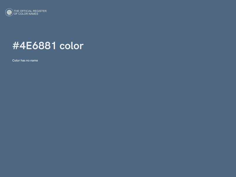 #4E6881 color image