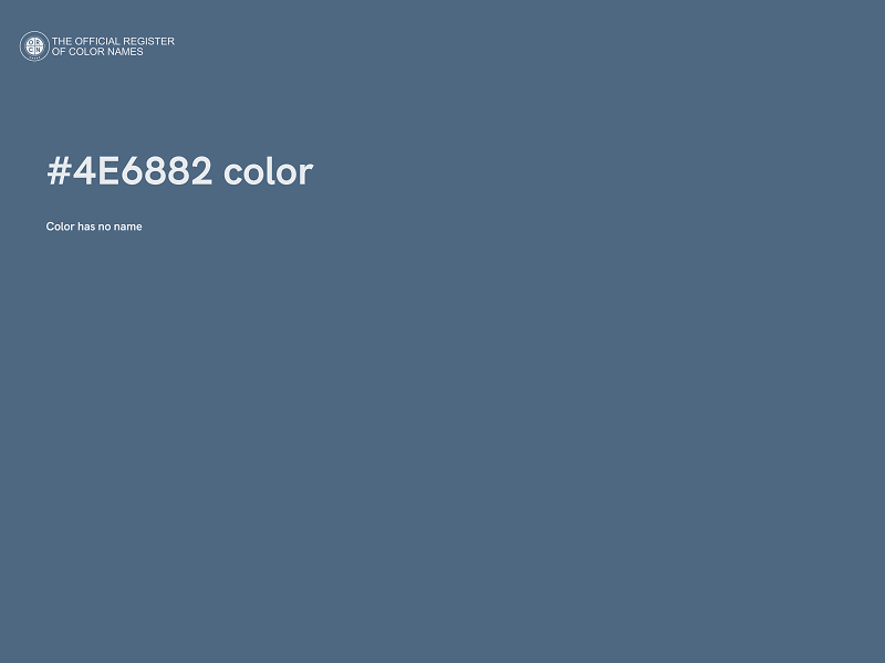 #4E6882 color image