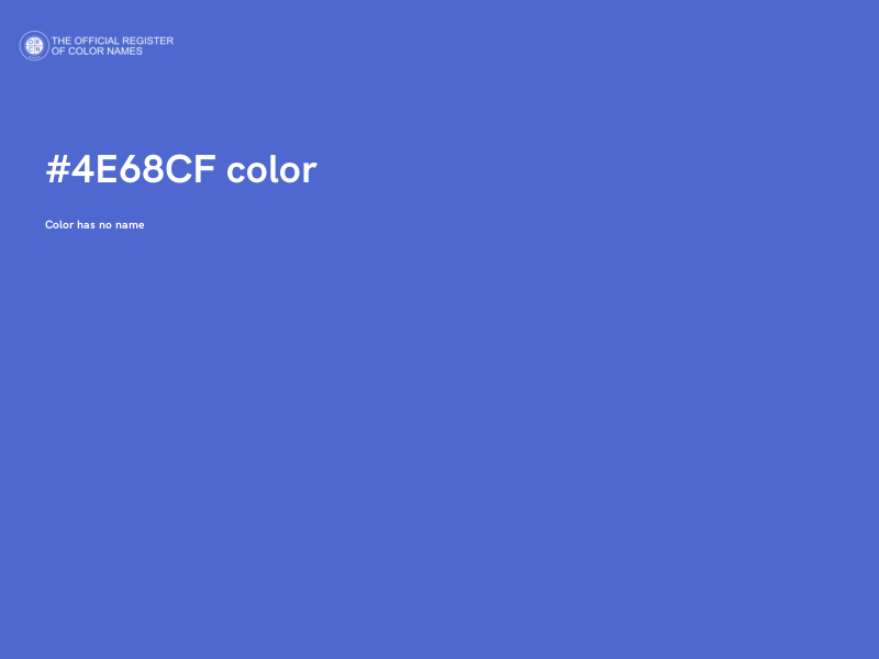 #4E68CF color image