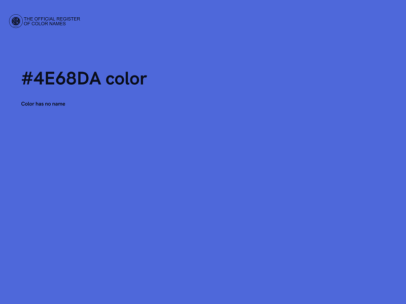 #4E68DA color image