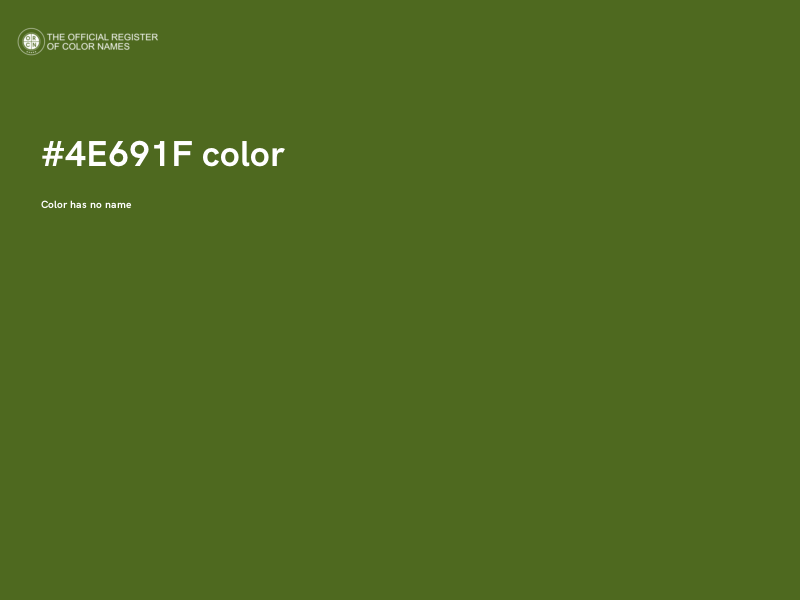 #4E691F color image