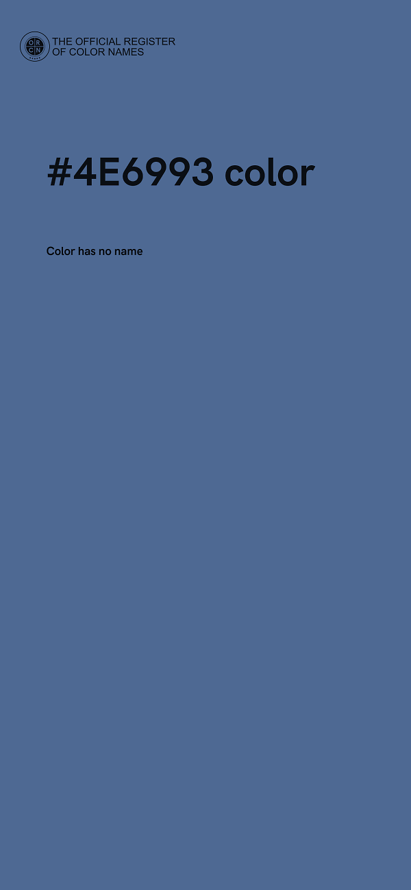 #4E6993 color image