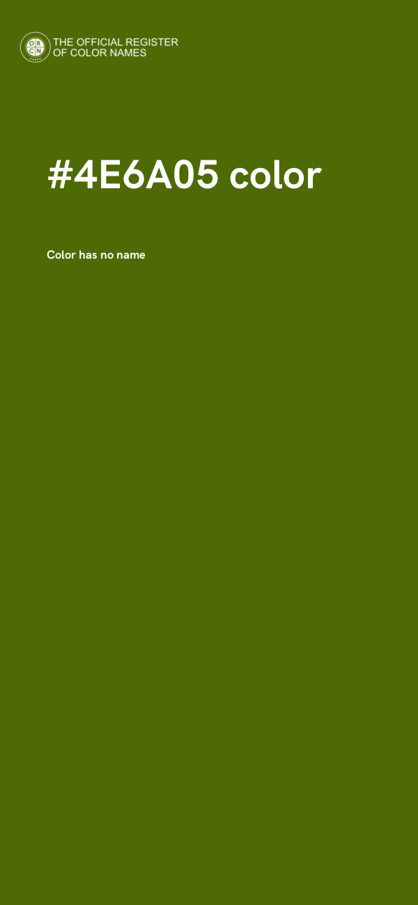 #4E6A05 color image