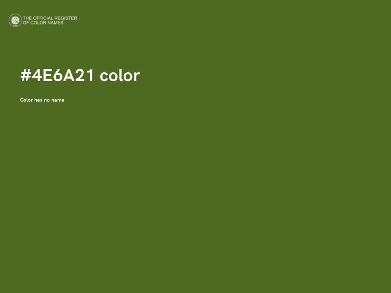 #4E6A21 color image
