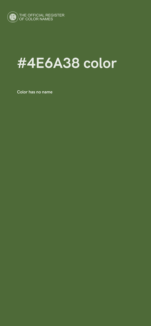 #4E6A38 color image