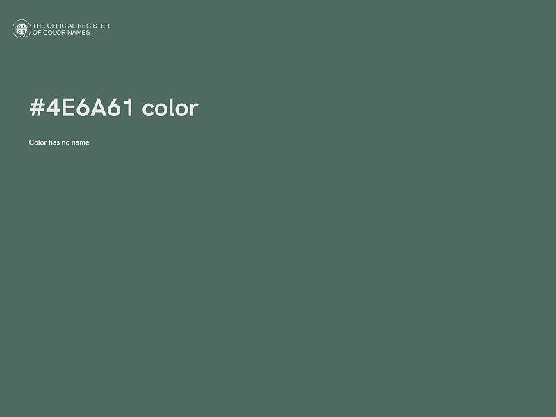 #4E6A61 color image