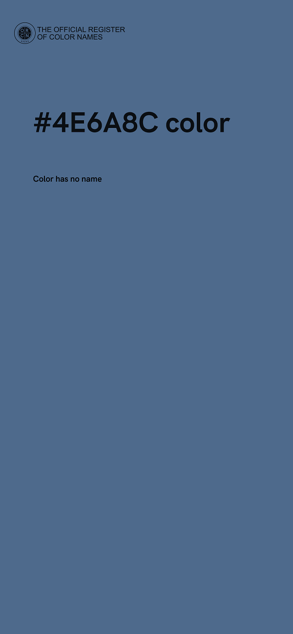 #4E6A8C color image