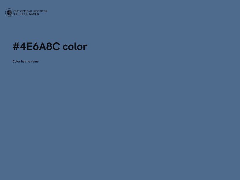 #4E6A8C color image