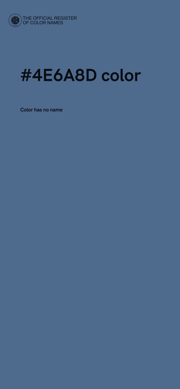 #4E6A8D color image