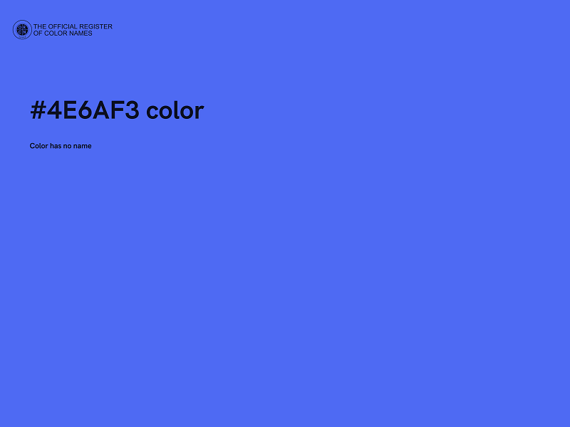 #4E6AF3 color image