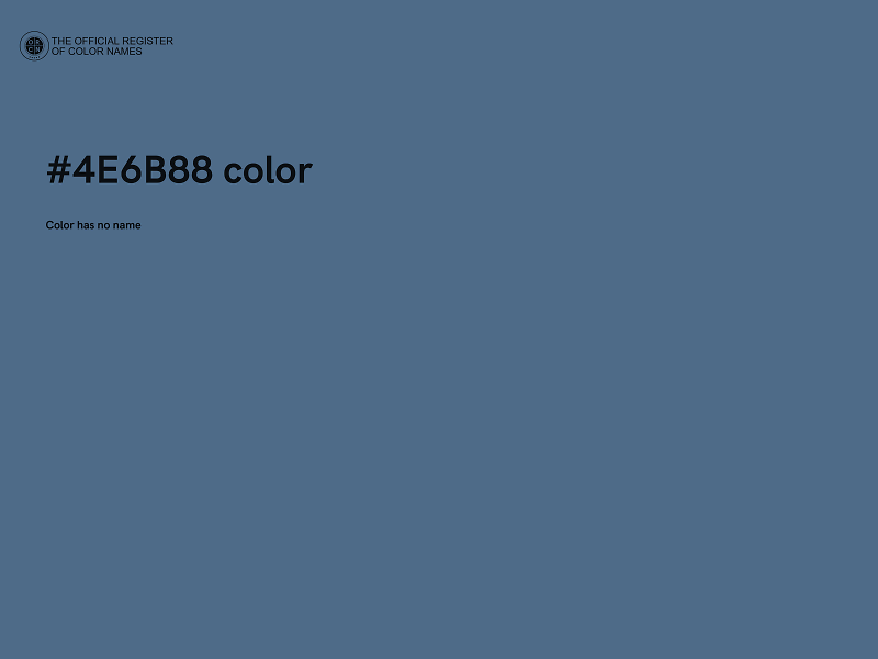 #4E6B88 color image