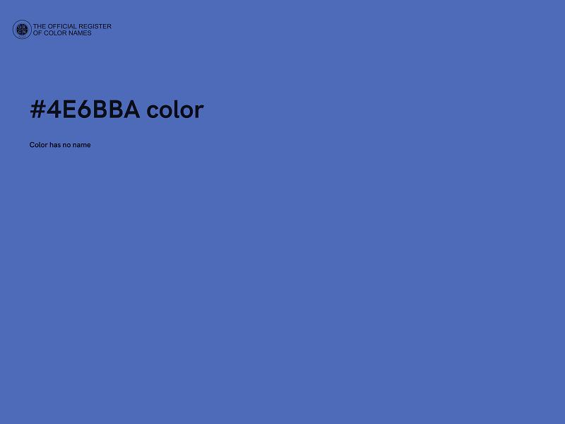 #4E6BBA color image