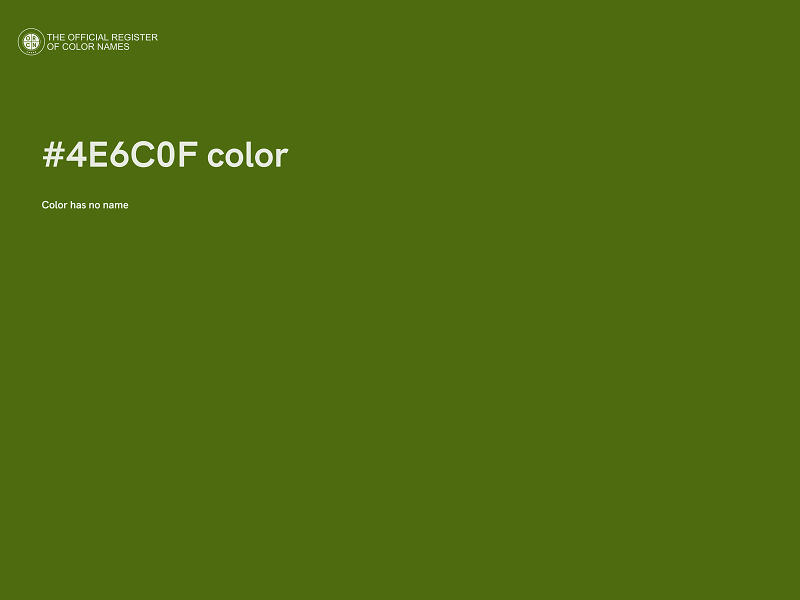 #4E6C0F color image