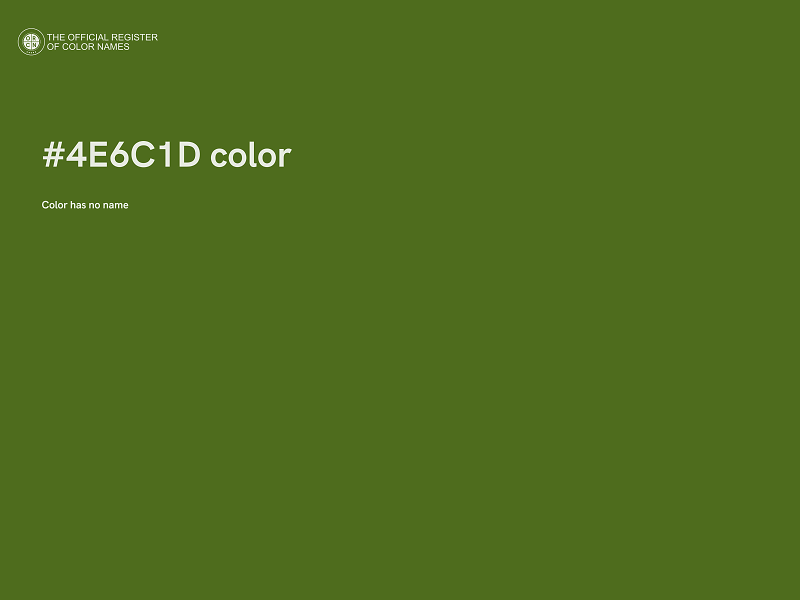 #4E6C1D color image