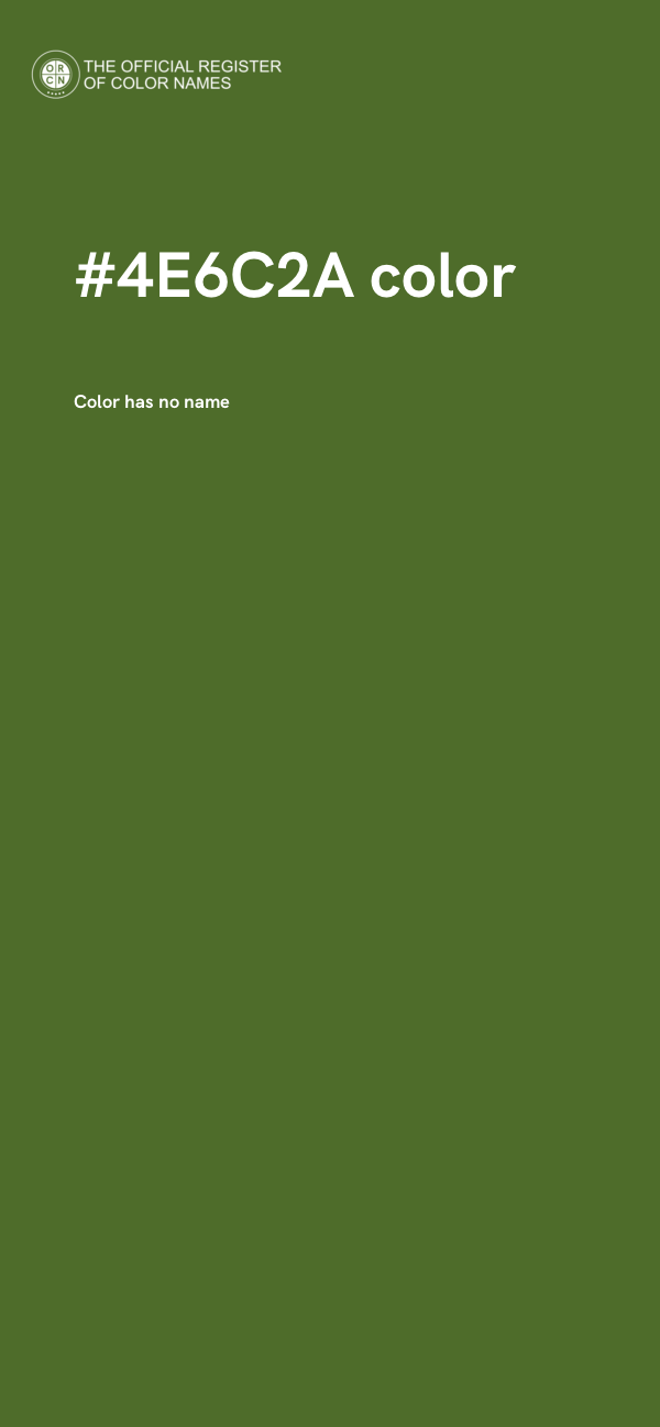 #4E6C2A color image