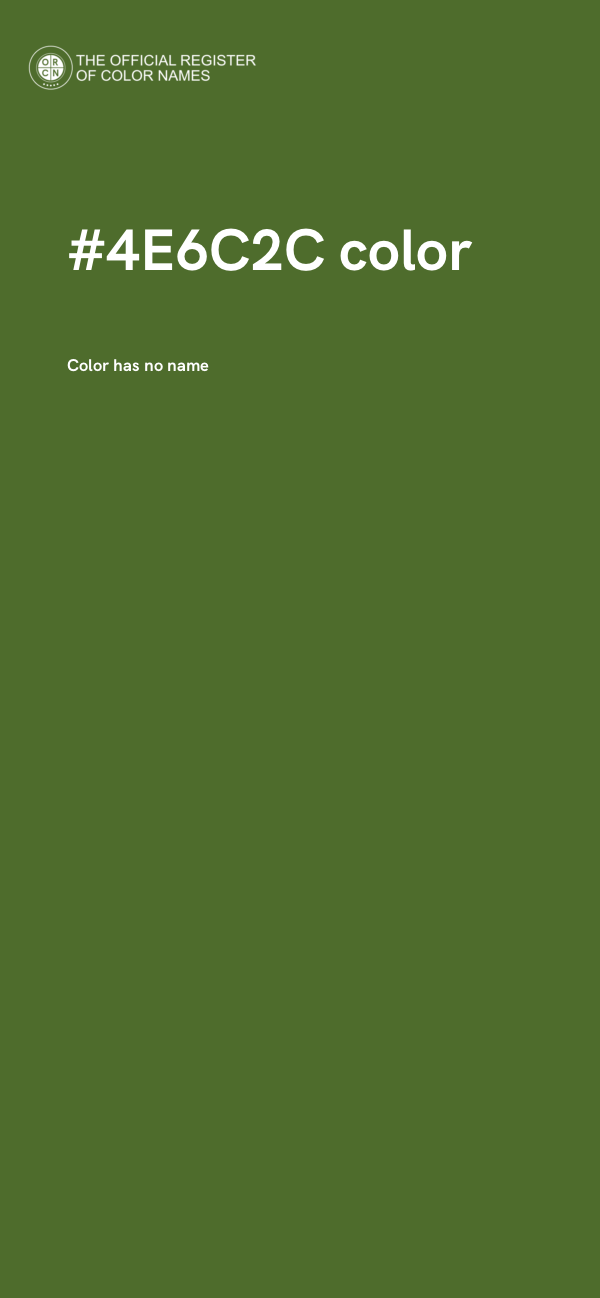 #4E6C2C color image