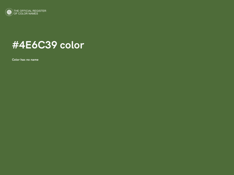 #4E6C39 color image