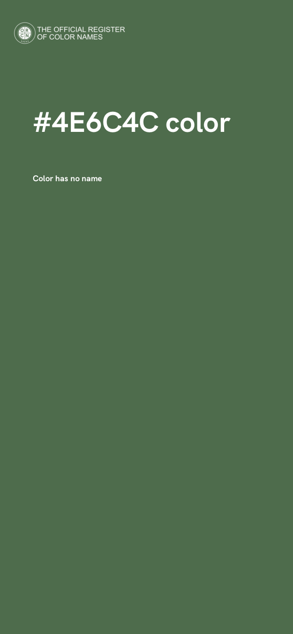 #4E6C4C color image