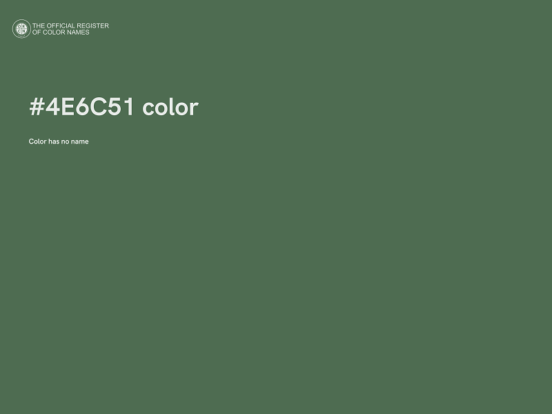 #4E6C51 color image