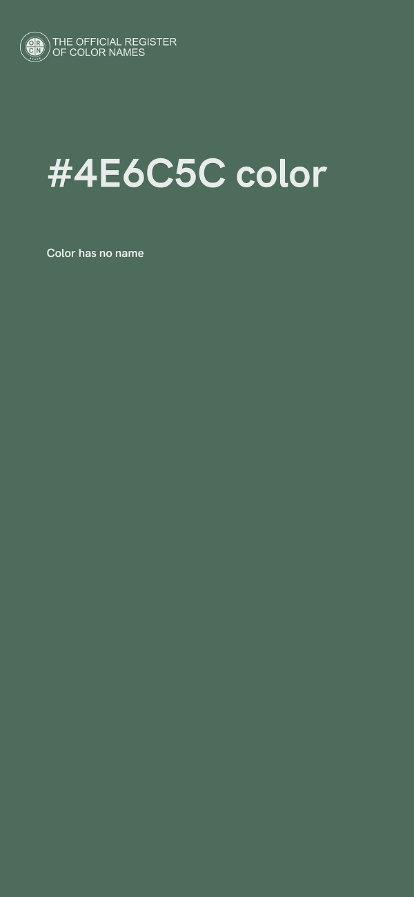 #4E6C5C color image