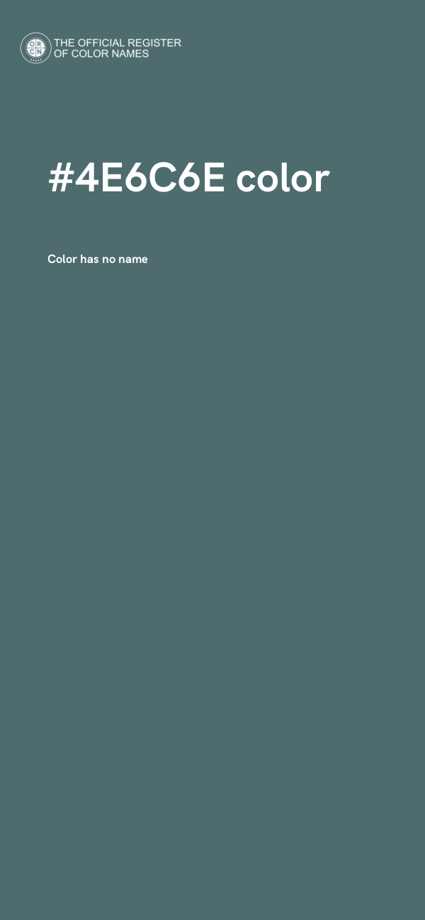 #4E6C6E color image