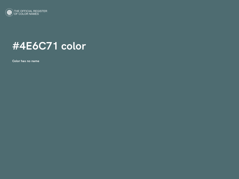 #4E6C71 color image