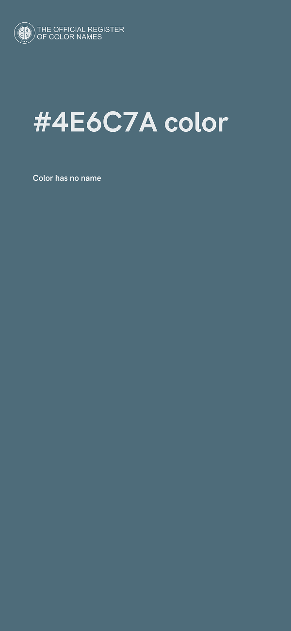 #4E6C7A color image