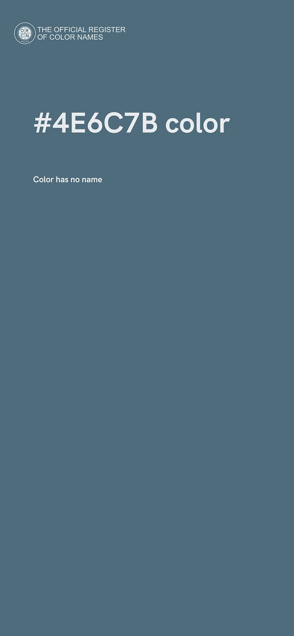 #4E6C7B color image