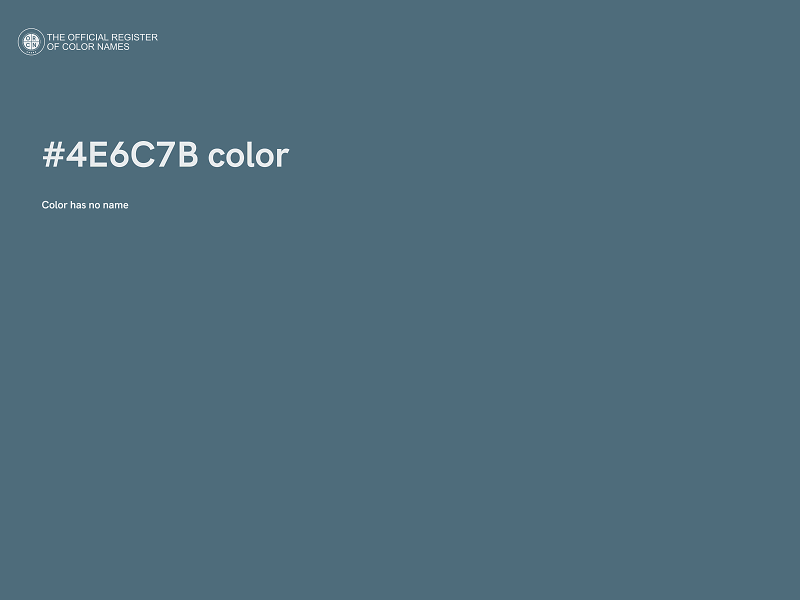 #4E6C7B color image
